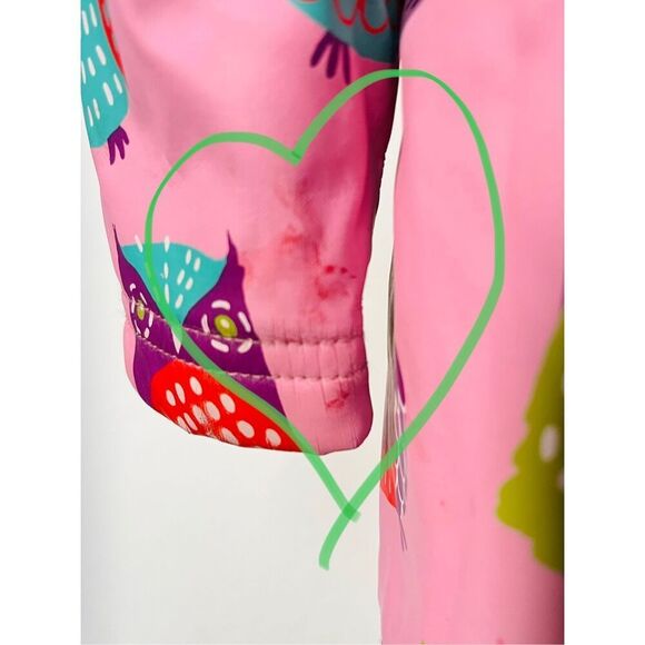 Hatley Toddler Girls 2 Owl Print Hooded Raincoat AS IS - Picture 13 of 13